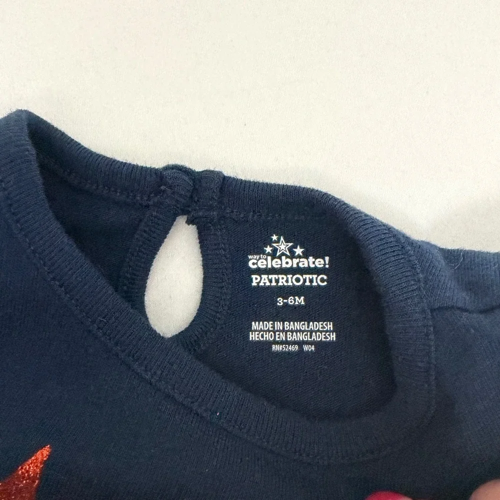 Way‎ to Celebrate Disney Baby Girl Bodysuits 3-6M Navy Pink Minnie Mouse 2 Pack
